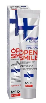 ВЕСНА Tolk зубная паста open smile инновационная traditions of finland 100 г в пенале 