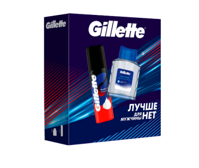 Подарочный набор gillette лосьон после бритья arctic Ice 50 мл и gillette пена для бритья классическая 50 мл 