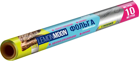 Lemon Moon фольга для запекания с тиснением прочная 10 мкм 10 м 28 см