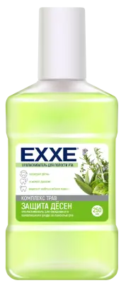 Exxe ополаскиватель полости рта защита десен зеленый 250 мл 