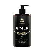 Q’MEN Шампунь 4 в 1 мужской, 640 мл