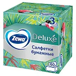 Zewa салфетки для лица 3 х слойные арома коллекция 60 шт