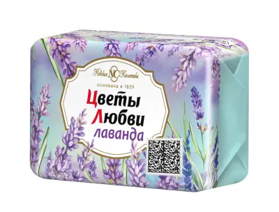 Невская Косметика туалетное мыло цветы любви лаванда 90 г 