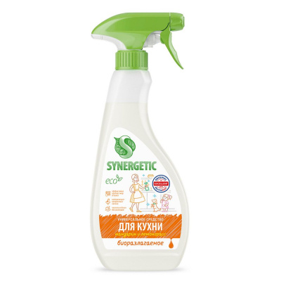 Synergetic чистящее средство для кухонных поверхностей мандарин и лемонграсс 0,5 л 