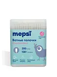 Mepsi детские ватные палочки спиралевидная намотка 200 шт