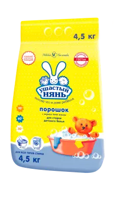 Ушастый Нянь стиральный порошок детский 4,5 кг 