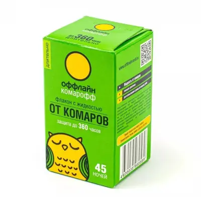Комарофф флакон жидкостной (45 ночей) Длительно 30мл 
