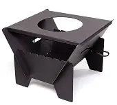 FORESTER очаг мангал печь под казан 50х50х43 см разборный с кочергой