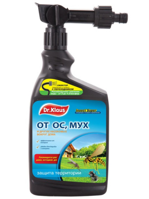 Dr. Klaus Эжектор концентрат от МУХ, ОС и др. насекомых, флакон 1 л 