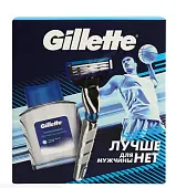 Подарочный набор gillette 3d с 1 кассетой+лосьон после бритья Ice 50 мл