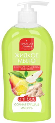 Красная Линия мыло жидкое Сочная груша и имбирь с антибакальным эффектом 500г 