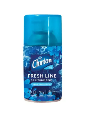 Chirton Fresh Line сменный баллон для автоматического освежителя воздуха лазурный бриз 250 мл 