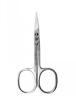 Lei ножницы маникюрные для ногтевой пластины прямые серебро заточенные 113 