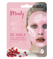 Monty пузырьковая маска анти акне гранат и ягоды годжи