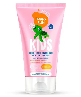 Happy Sun нежное молочко после загара для детской кожи 150 мл