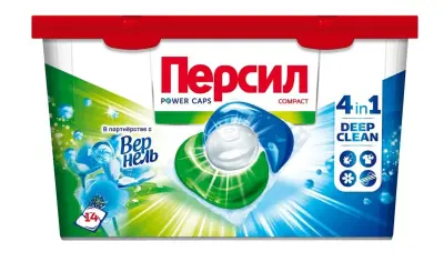 Персил капсулы для стирки свежесть от вернель 4в1 14 шт 