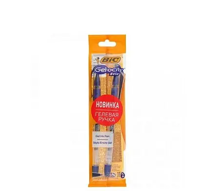 Bic ручка джелосити стик 0.5 мм пак 2 шт