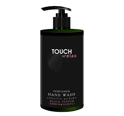 TOUCH&Relax парфюмированный гель для мытья рук черный перец нероли и амбра 450 мл