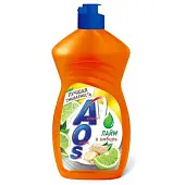 AOS средство для мытья посуды лайм имбирь 450 мл