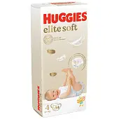 Huggies Elite Soft подгузники 8-14 кг 4 размер 54 шт