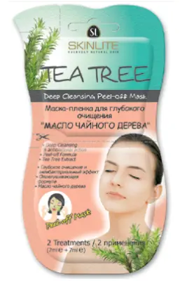 Skinlite маска пленка для глубокого очищения масло чайного дерева 