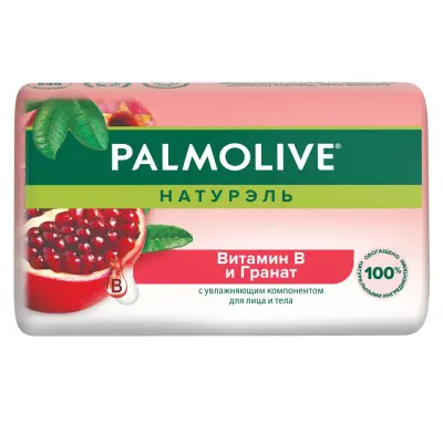 Palmolive натурэль мыло витамин в и гранат с увлажняющим компонентом 90 г 