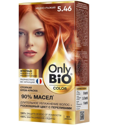 Only Bio Color краска для волос тон 5.46 медно рыжий 
