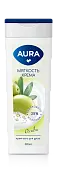 Aura крем гель для душа олива флакон флиптоп 390 мл