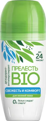 Прелесть био дезодорант свежесть и комфорт 50 мл ролик 