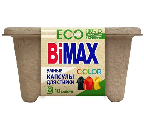BiMax капсулы для стирк color 10 шт картон