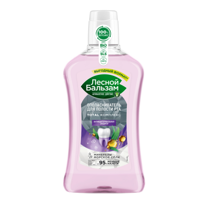 Лесной бальзам ополаскиватель для десен с маслом чайного дерева и эвкалипта 800 мл 
