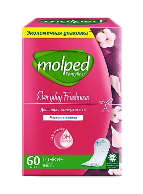Molped ежедневные прокладки ежедневная свежесть 60 шт