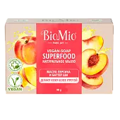 BioMio Натуральное мыло Superfood с маслом Персика и баттером Ши 90 г