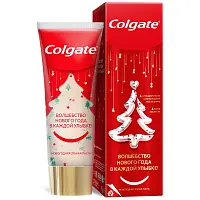 Colgate зубная паста новогодняя c праздничными освежающими кристаллами 95 г