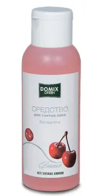 Domix средство для снятия лака без ацетона и запаха химии вишня 