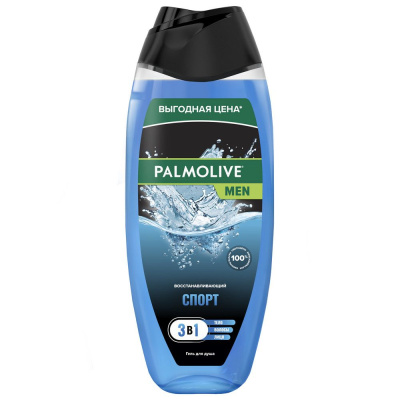 Palmolive Men гель для душа спорт восстанавливающий 3 в 1 для тела волос и лица 500 мл 