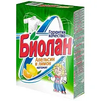 Биолан автомат стиральный порошок апельсин и лимон 350 гр