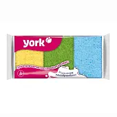 York губки для посуды колор люкс 3 шт