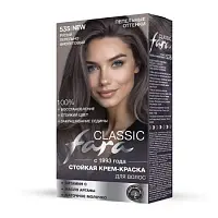 Fara стойкая крем краска для волос 535 русый пепельно фиолетовый 7.166