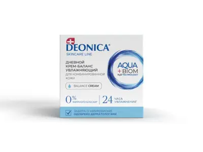 Deonica крем для лица баланс увлажнения для комбинированной кожи 50 мл 