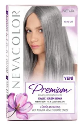 Nevacolor Е стойкая крем краска для волос дымчато серый 