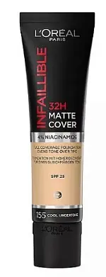 Loreal инфаибль мат 32ч тон крем 155