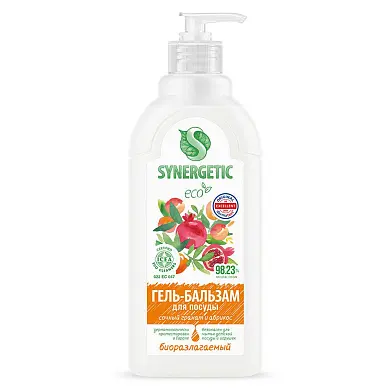 Synergeticгель бальзамдлямытьяпосудысочныйгранатиабрикос0,5 л