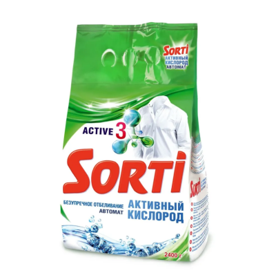 Sorti автомат активный кислород стир порошок 2.4 кг 