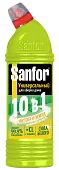 Sanfor средство для чистки и дезинфекции 10 в1 лимонная свежесть 750 мл
