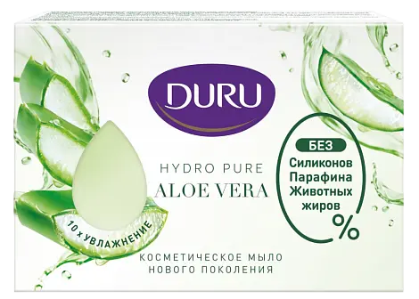 Duru hydro pure туалетное мыло алоэ вера 106 г