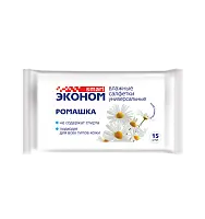 Эконом smart №15 влажные салфетки ромашка