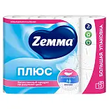 Zemma туалетная бумага плюс белая 2 слоя 12 рулонов
