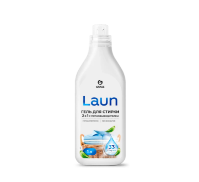 GraSS Laun гель для стирки 2 в1 с пятновыводителем 1 л 
