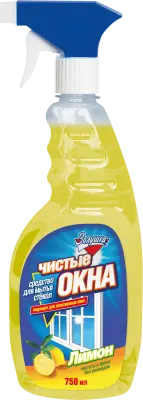 Золушка чистые окна средство для мытья окон лимон с триггером 750 мл 